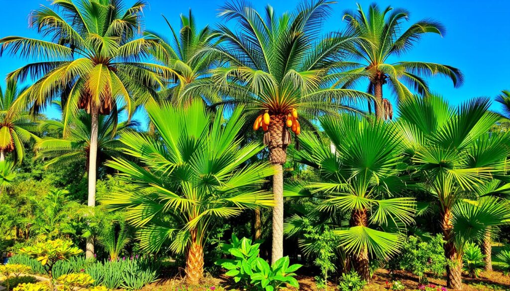 types of palm trees